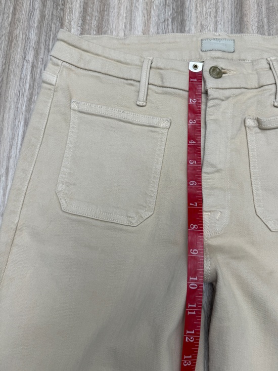 MOTHER The Patch Pocket Undercover Sneak Jeans Size 31 Women’s in Khaki - Picture 14 of 16